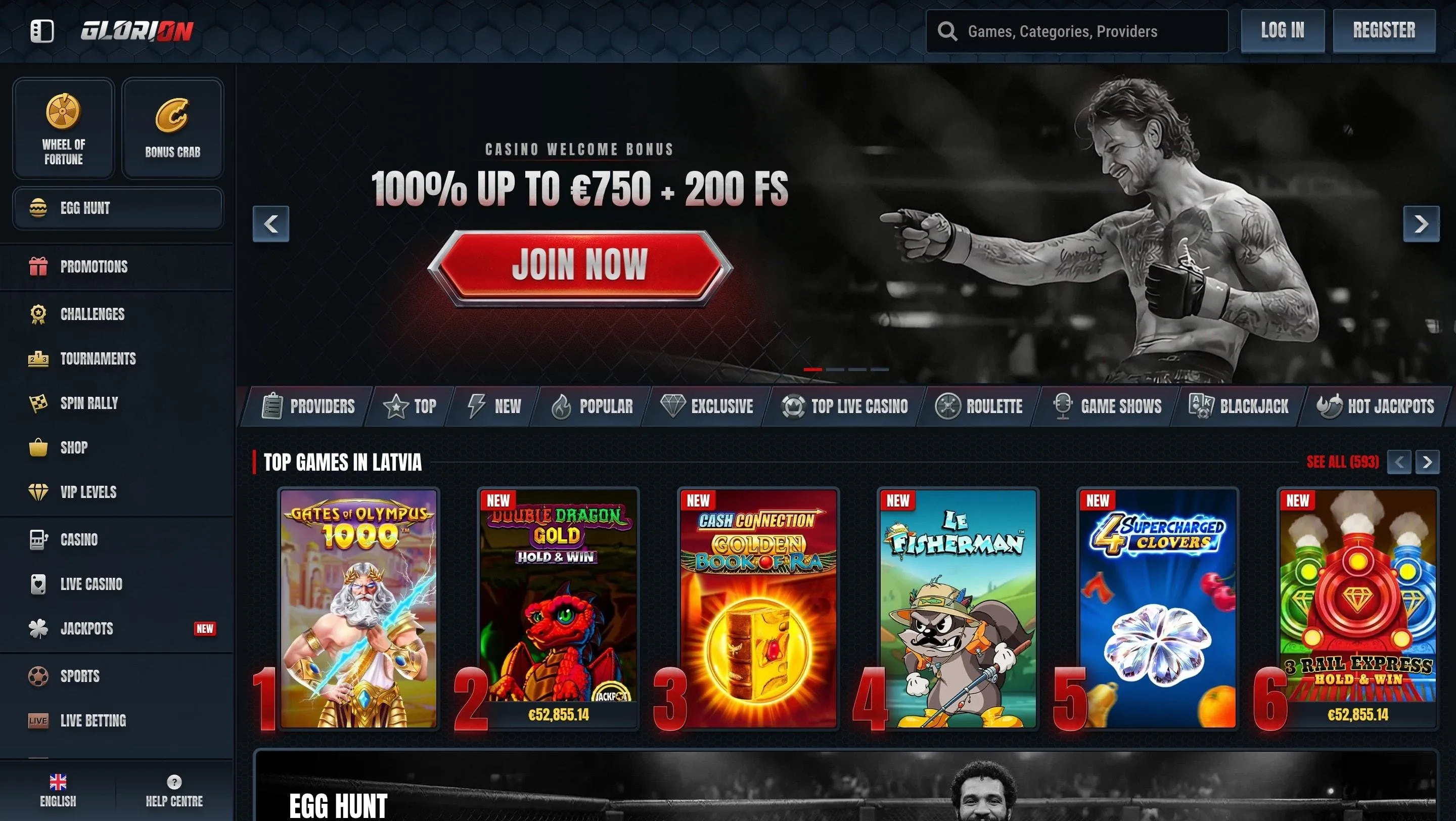 Glorion Casino with no limits Glorion No limit Casino